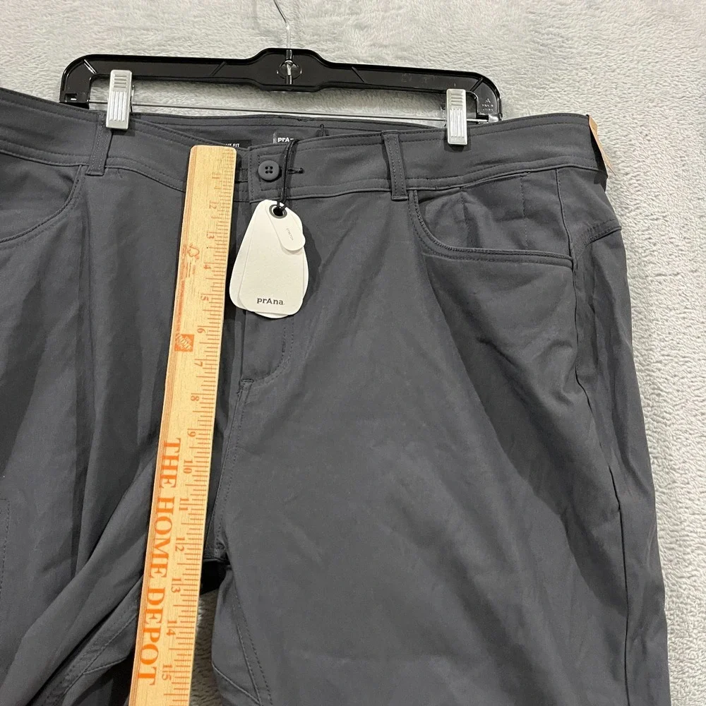 prAna Halle Pants Plus 2 Women's Size 20W Straight Drawstring Hiking Trail Coal